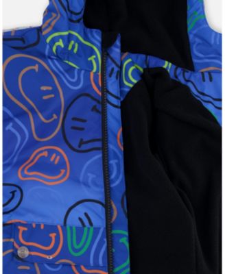 Toddler Boys Boys  Mid-Season Two-Piece Outerwear Set with Printed Smileys