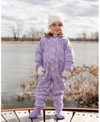 Baby Girls Mid-Season One-Piece Outerwear with Hat