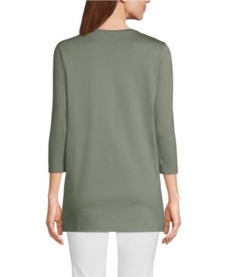 Women's 3/4 Sleeve Cotton Supima Tunic