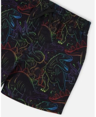 Baby Boys Swim Trunks Dinosaur Print