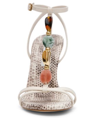 Women's Frenzi Novelty T-Strap Stiletto Heel Dress Sandals