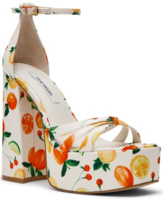 Women's Retro Strappy Block Heel Platform Dress Sandals