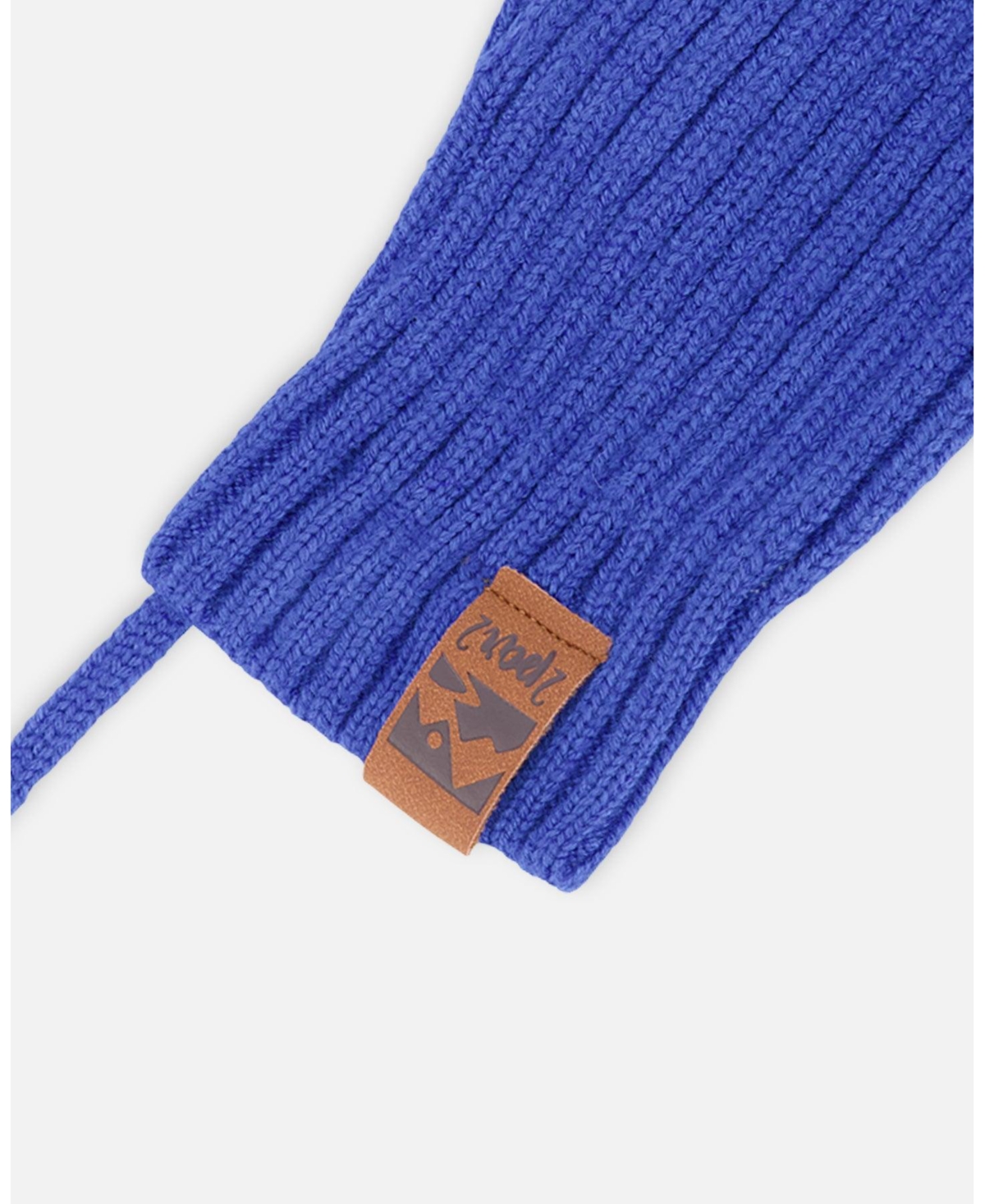 Deux par Deux Baby Boys Knit Mittens with Cord
