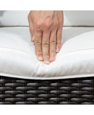 Patio Bistro Set, Rocking & 360° Rotation, Porch Furniture,