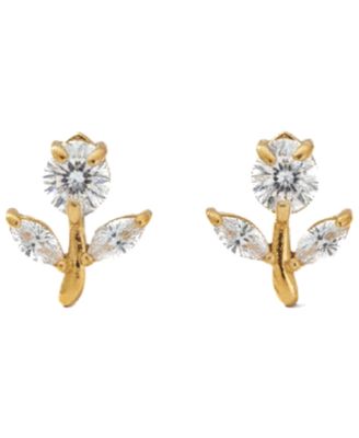 Flora Gold-Tone Stud Earrings