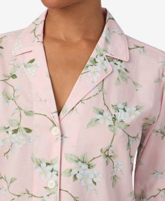 Long Sleeve Notch Collar Pajama Set