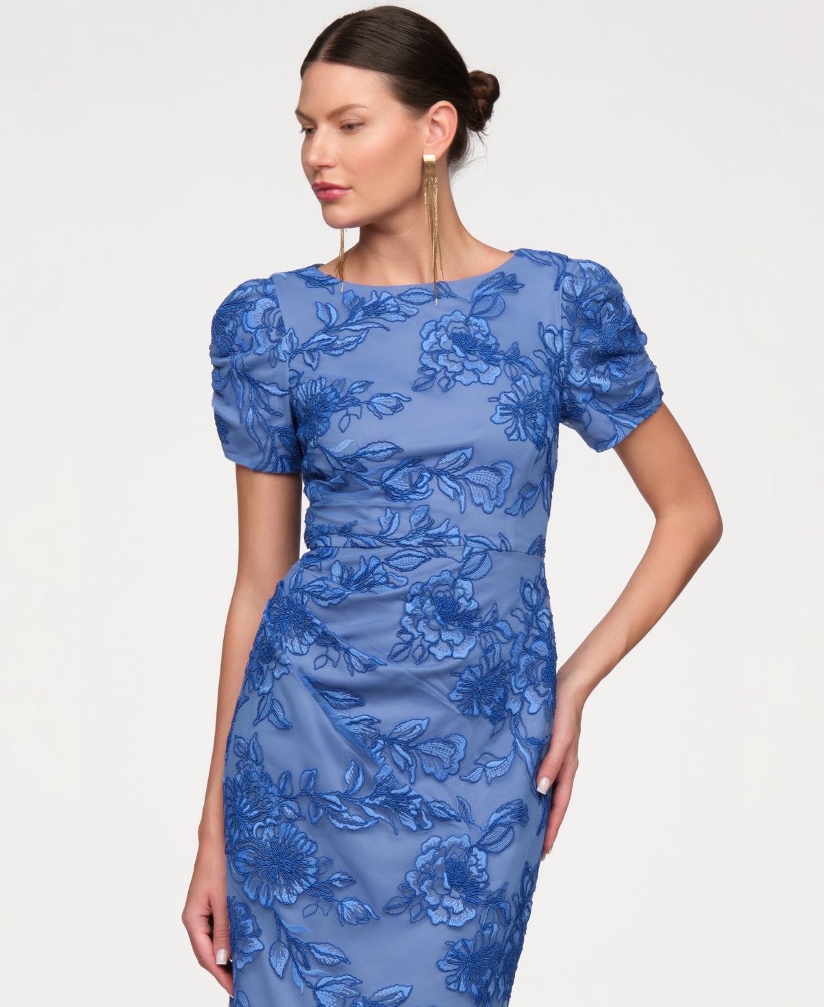 Js Collections Women's Oriana Short-Sleeve Gown