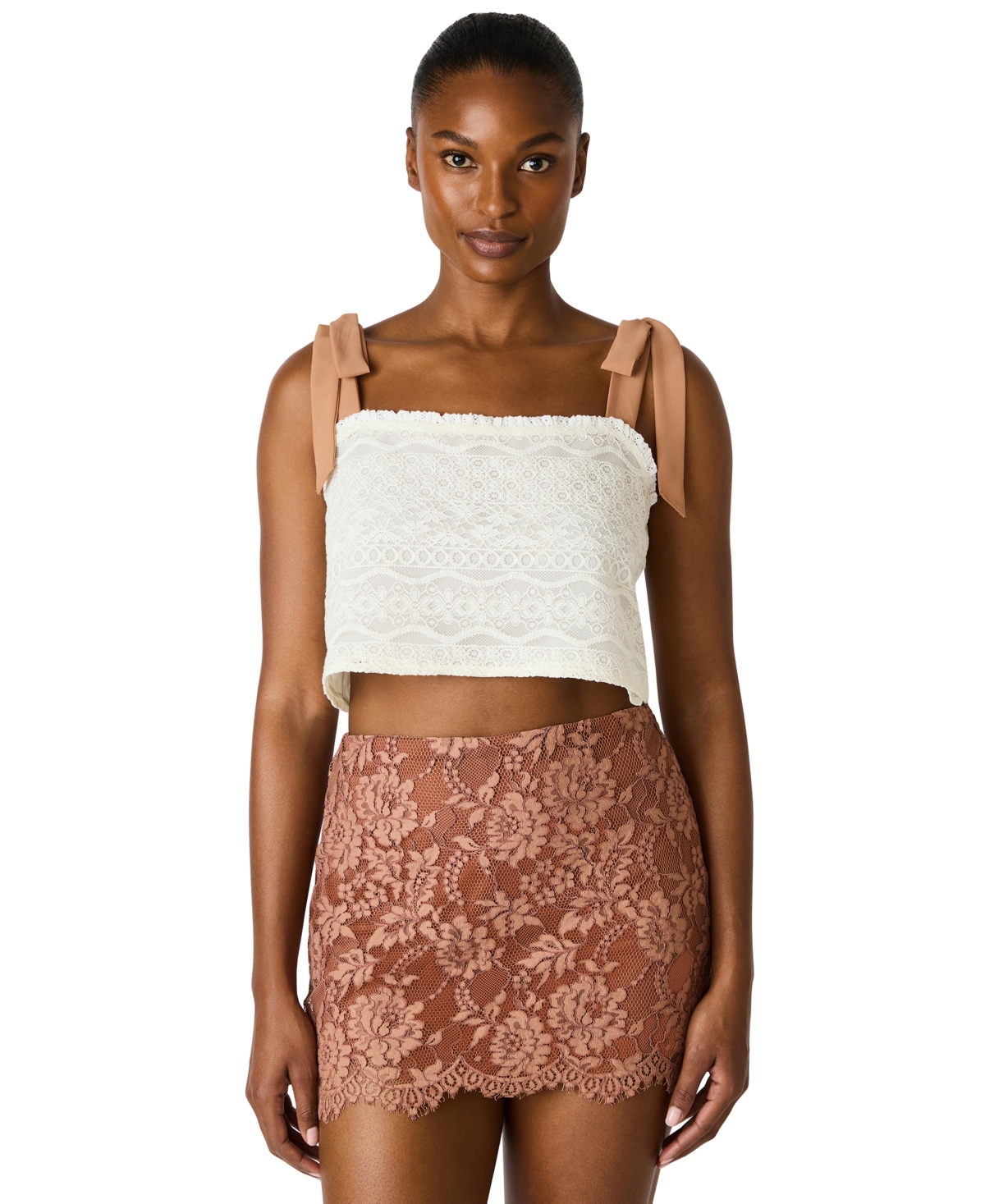 Steve Madden Women's Sleeveless Square Neck Top