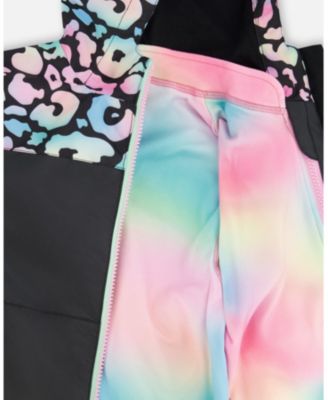 Big Girls 3-in-1 Two-Piece Mid-Season Outerwear Set Animal Print