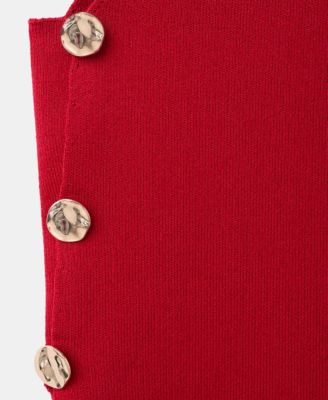 Women's Side Buttons Knitted Top