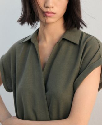 Women's Pleated Shirt Dress