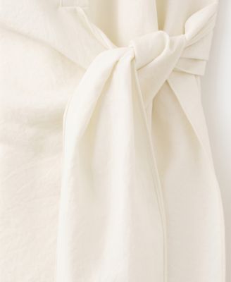 Women's Knot Detail Midi Dress