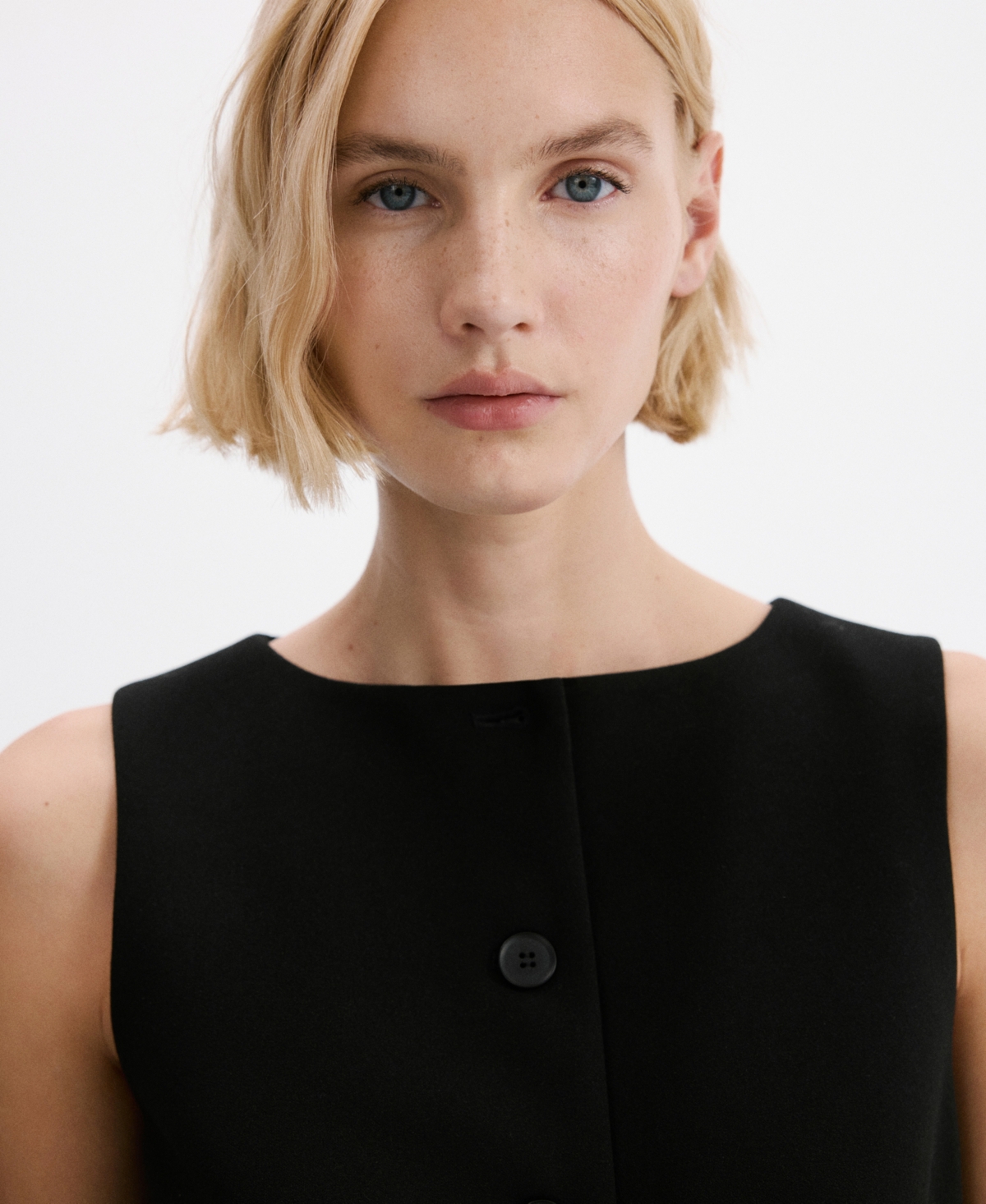 Mango Women's Buttons Suit Vest