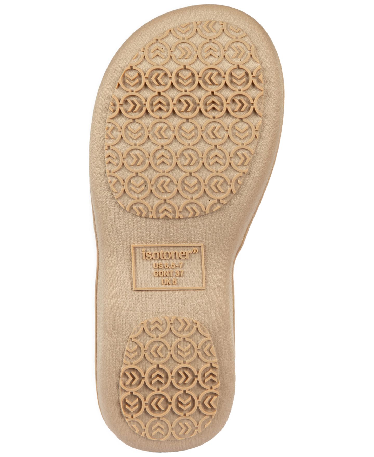 Женские тапочки Isotoner Signature Embroidered Seersucker Flip Flop, цвет: Яркий синий — фото 4
