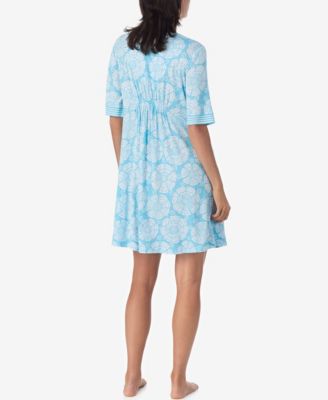 Women's Short-Sleeve Tunic Jersey Sleep Dress