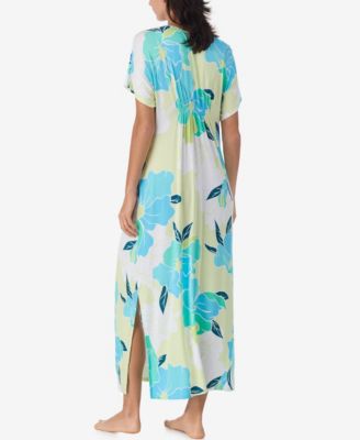 Women's Short-Sleeve Long Tunic Jersey Nightdress