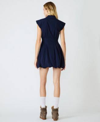 Women's Dyanne Bubble-Hem Mini Dress