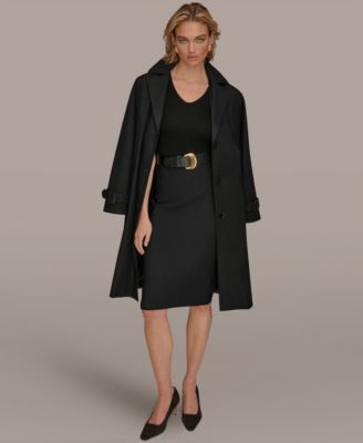Women's Single Breasted Belted Trench Coat