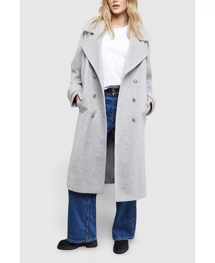Women's Relaxed Tailored Coat - thumbnail 9