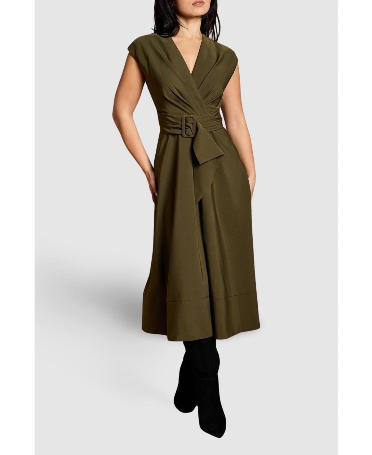 Coast Women's Belted Crepe Dress