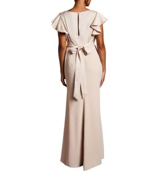 Women's V-Neck Short Sleeve Maxi Dress
