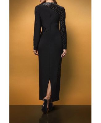 Women's Muse Zebra Mesh Maxi Dress