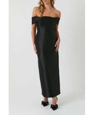 Women's Honoured Twill Bardot Maxi Dress