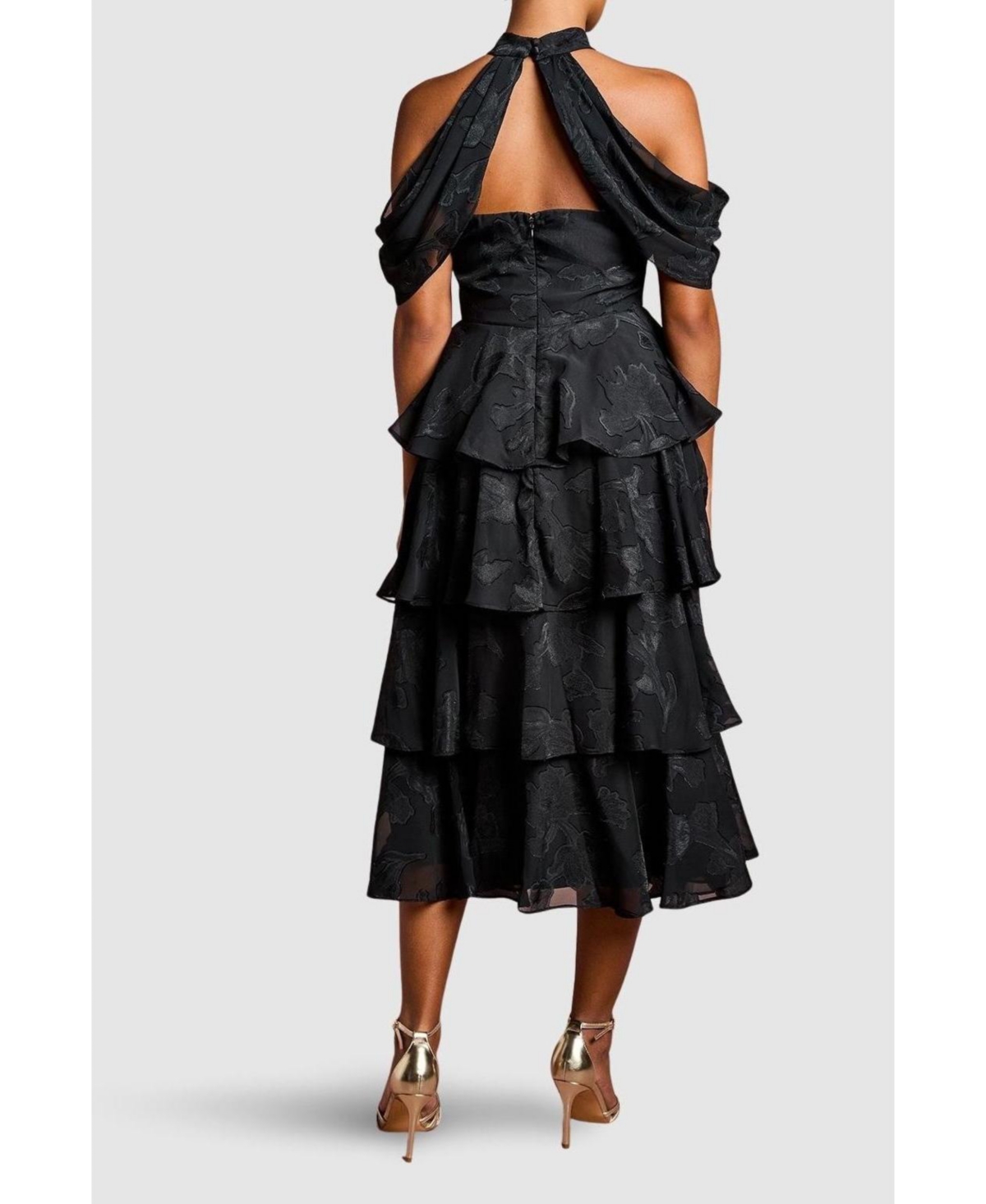 Petite Cold Shoulder Midaxi Dress