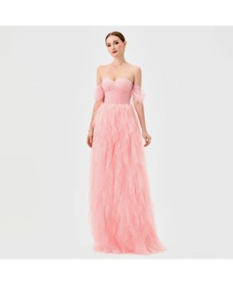 Women's Lili Off Shoulder Ruffle Gown
