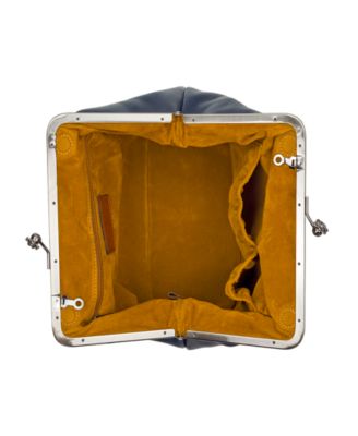 Sofia Medium Kisslock Leather Bag