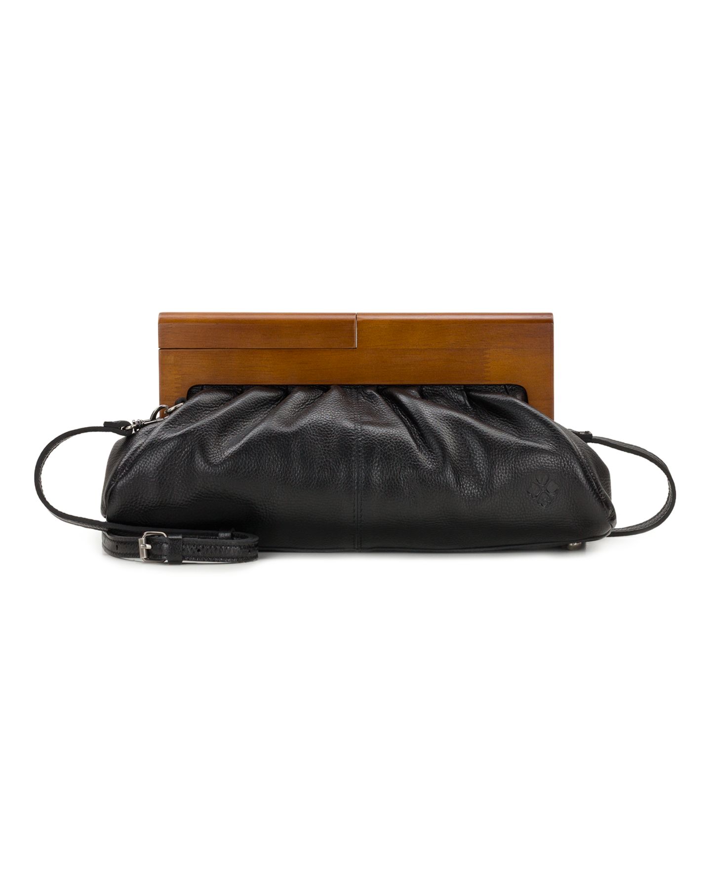 Женская сумка Patricia Nash Appoline Large Wooden Frame Crossbody, цвет: Чёрный — фото 1