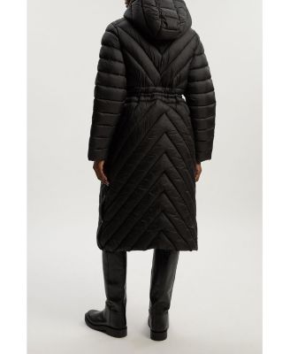 Petite Packable Knee Length Coat