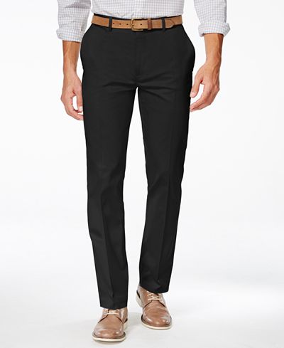 Alfani Men's Slim Sateen Flat-Front Pants, Only at Macy's