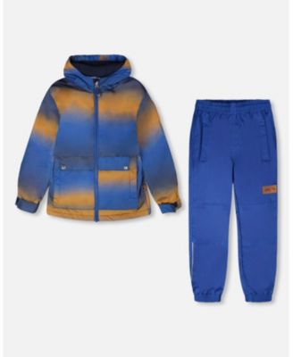 Big Boys Two-Piece Mid-Season Outerwear Set Gradient