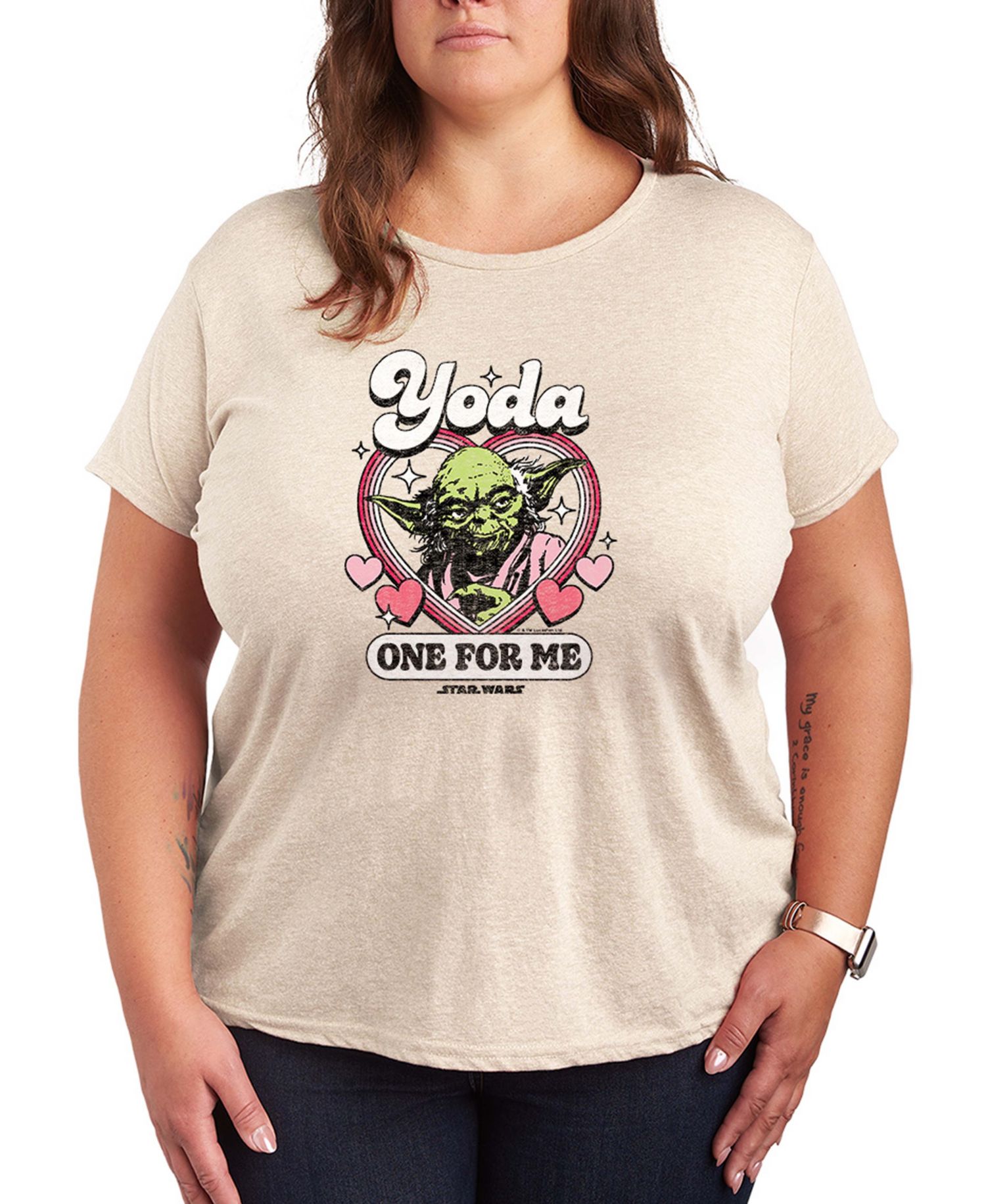 Women's Star Wars Yoda One For Me Short-Sleeve Graphic T-Shirt