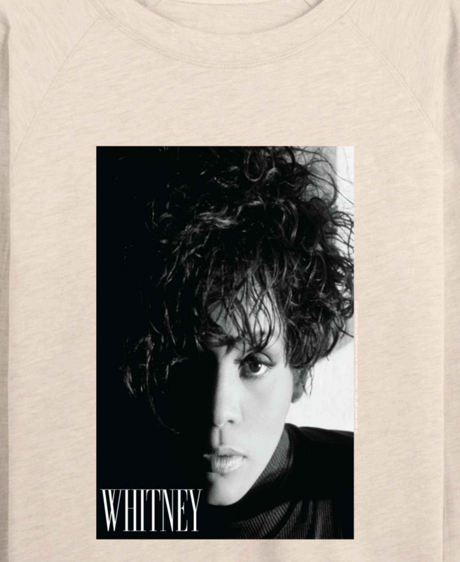 Women's Whitney Houston Pose French Terry Long-Sleeve T-Shirt