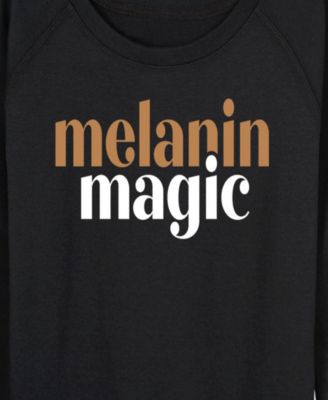 Women's Instant Message Melanin Magic French Terry Long Sleeve T-shirt