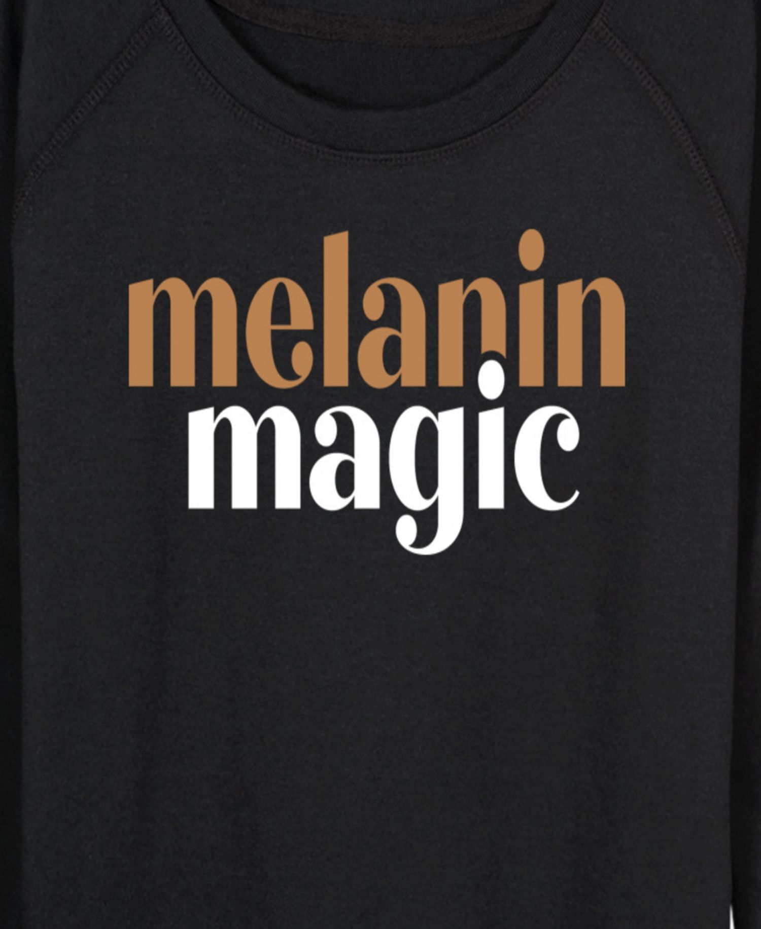Women's Instant Message Melanin Magic French Terry Long-Sleeve T-Shirt
