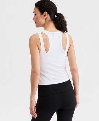 Women's Ribbed High-Neck Tank Top