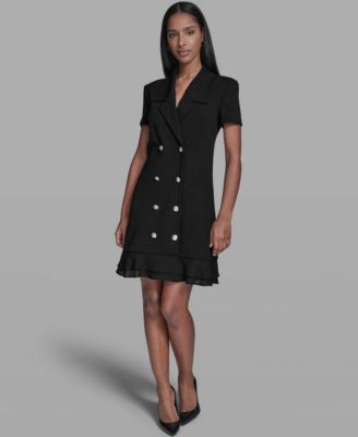 Women's Short-Sleeve Blazer Dress
