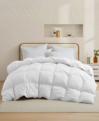Ultra Soft Goose Down and Feather Fiber Comforter, Twin