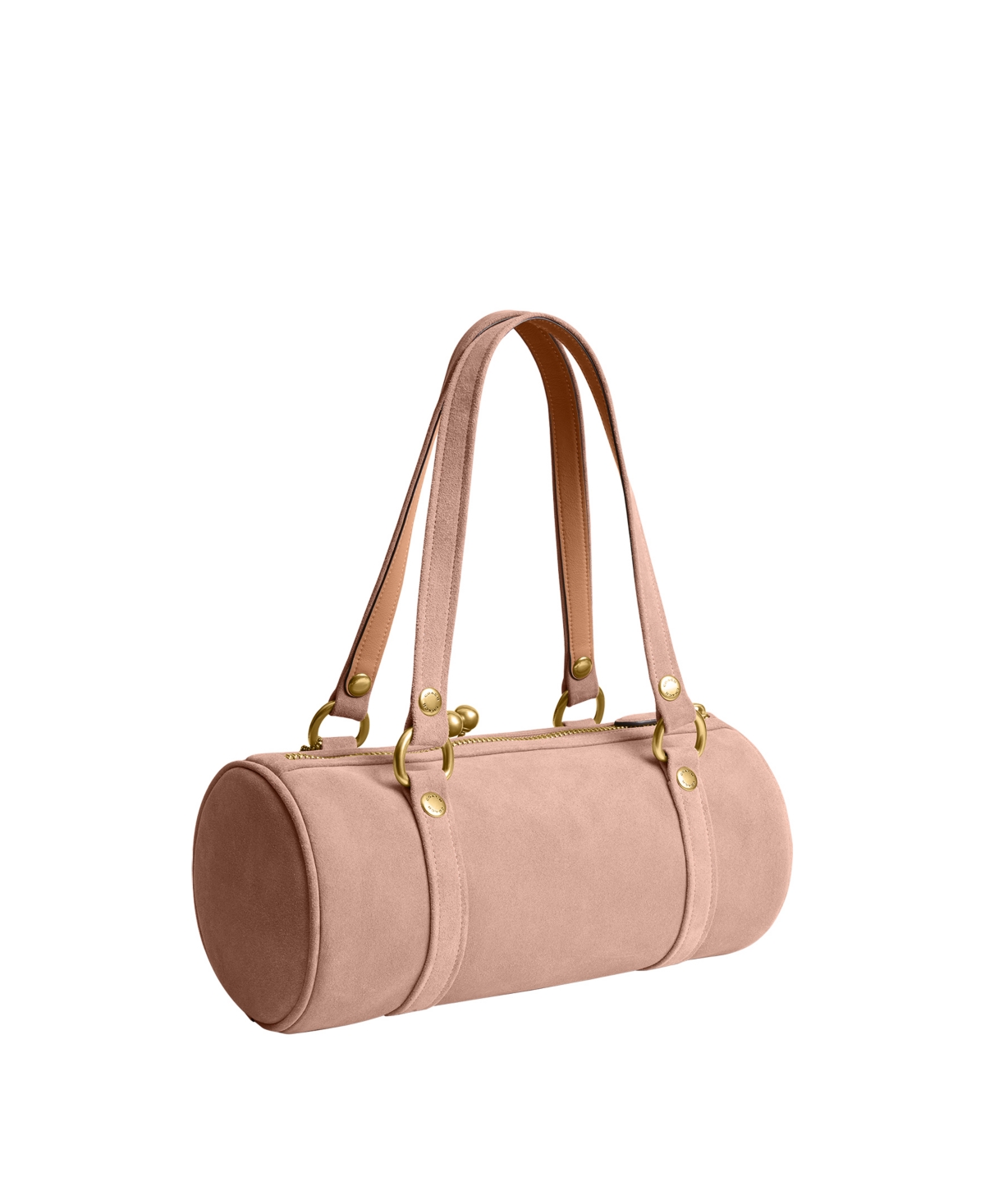 Coach Originals Barrel Medium Suede Kisslock Slim Shoulder Bag