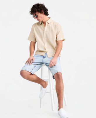Men's Nolan Plaid Shirt & Montauk Denim Shorts