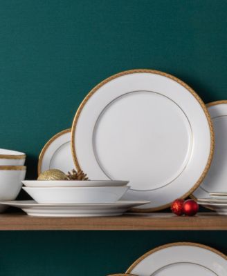 Charlotta Gold-Tone 30-Pc. Dinnerware Set, Service for 6