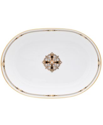 Empire 32 oz. Gold Oval Vegetable Bowl