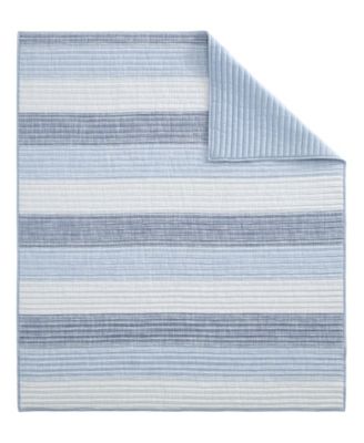 Sand Stripes Textured Quilted Throw, 50" x 60"