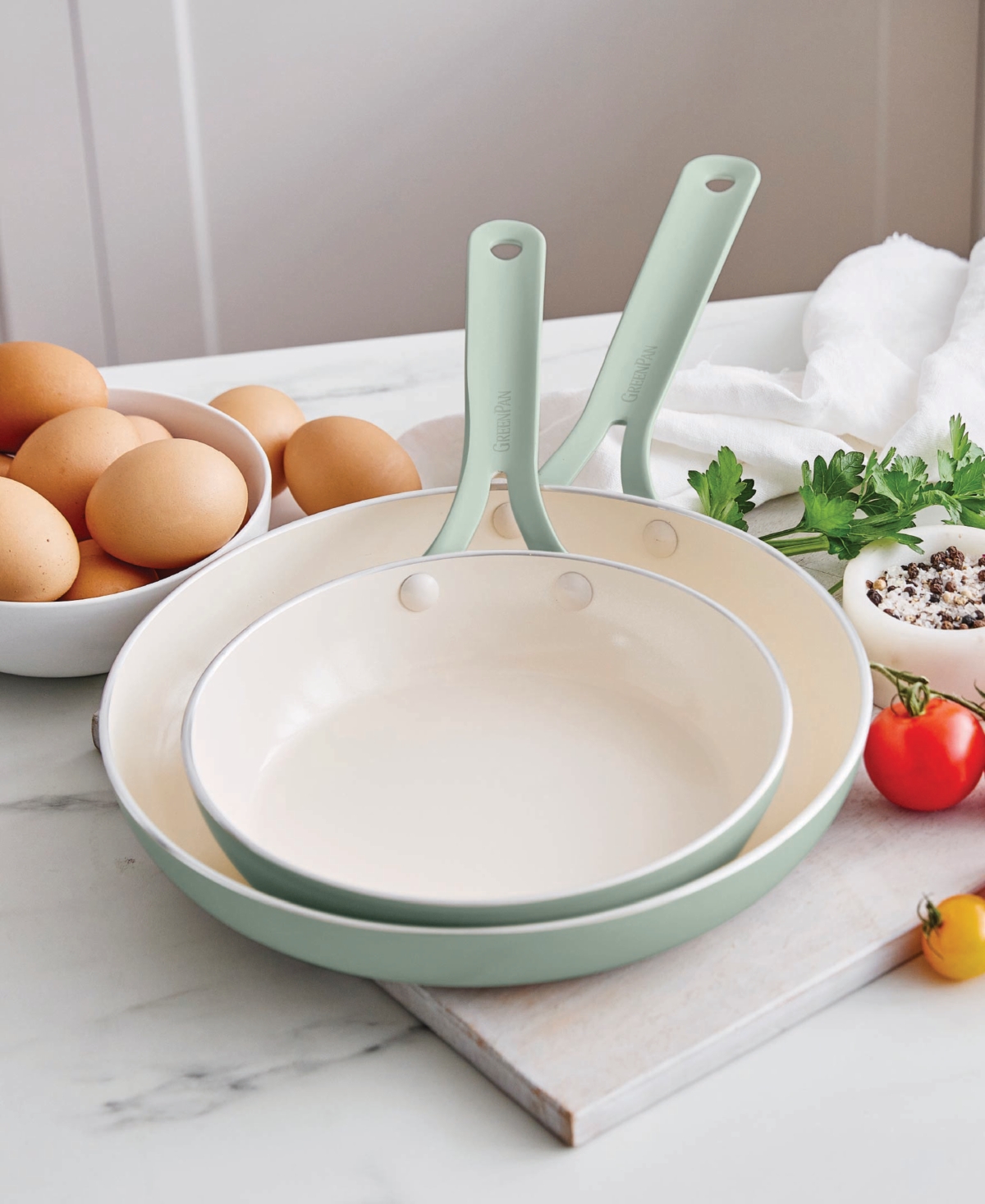 GreenPan Nova Gallery Ceramic Nonstick 2-Piece Frypan Set