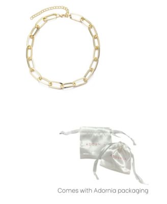 Gold Chunky Paperclip Necklace