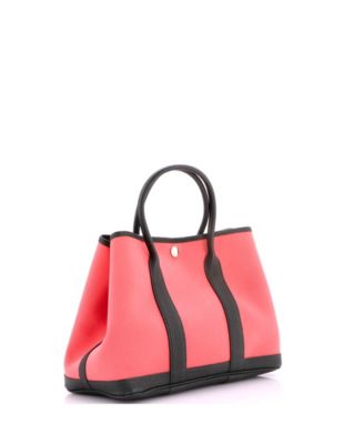 30 Garden Party Tote Toile and Leather