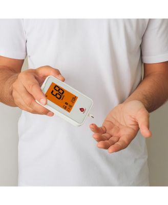 Blood Glucose Monitoring Bundle – Glucose Meter with Bluetooth + 50 Test Strips + 50 Sterile Lancets